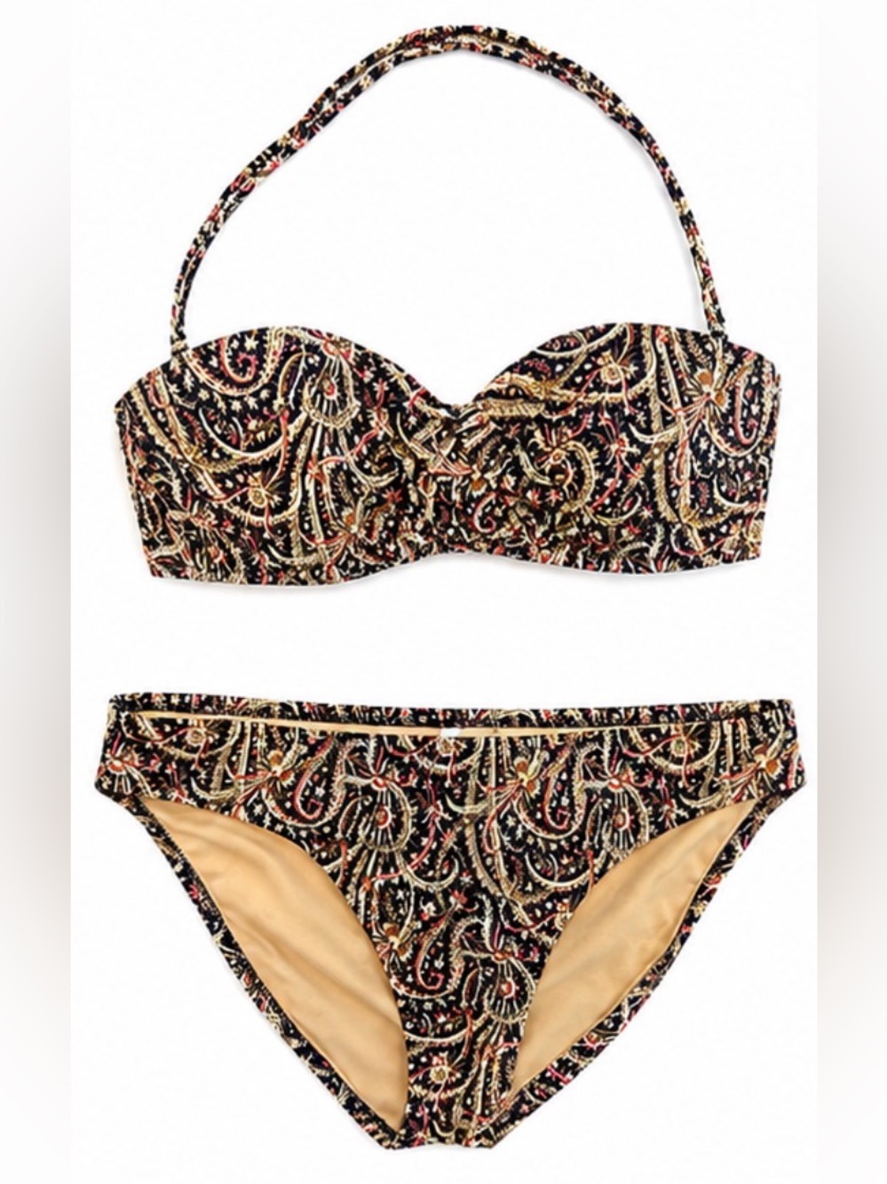 J.Crew paisley bikini set size medium
